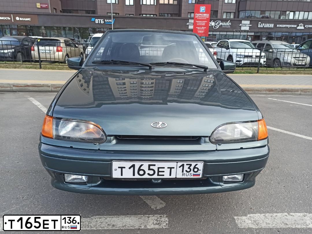 Фото автомобиля LADA 2114 SAMARA, 2008 — госномер Т165ЕТ136. Цвет: СЕРО-СИНЕ ЗЕЛЕНЫЙ