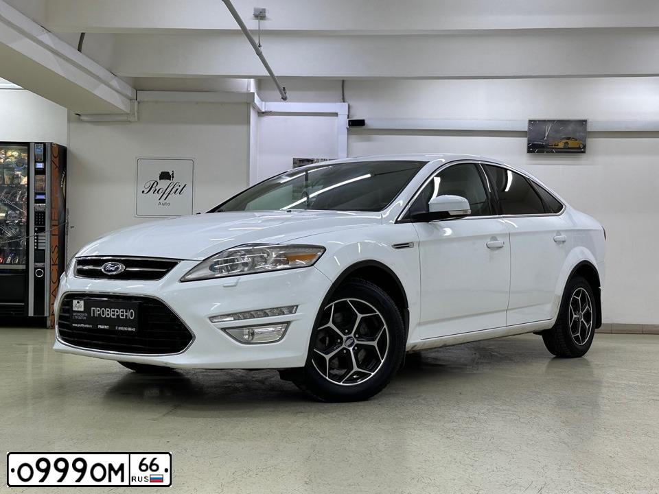 Фото автомобиля FORD MONDEO, 2012 — госномер О999ОМ66. Цвет: Белый