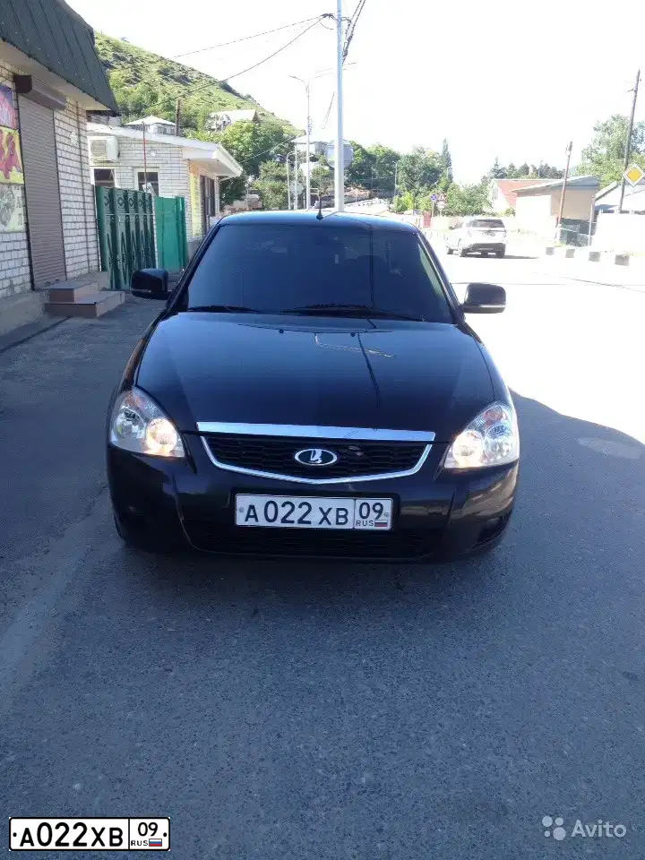 Фото автомобиля LADA 2170 PRIORA, 2015 — госномер А022ХВ09. Цвет: ЧЕРНЫЙ