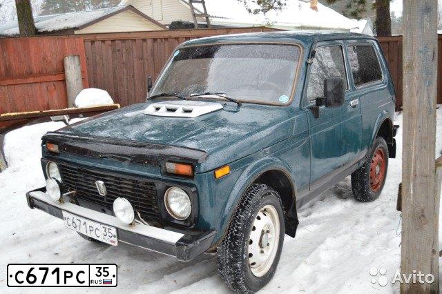 Фото автомобиля LADA 2121 NIVA, 2000 — госномер С671РС35. Цвет: Сине-зеленый