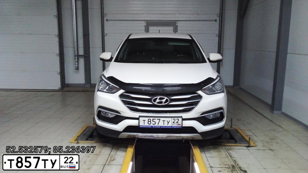 Фото автомобиля HYUNDAI IX35, 2011 — госномер М332ХС22. Цвет: Серый