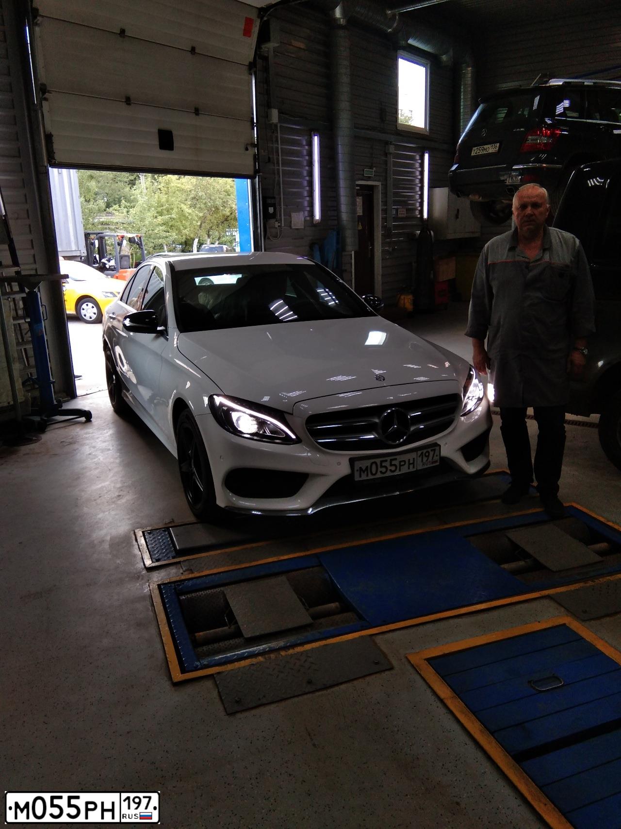 Фото автомобиля MERCEDES C-KLASSE, 2014 — госномер В668ТК193. Цвет: БЕЛЫЙ