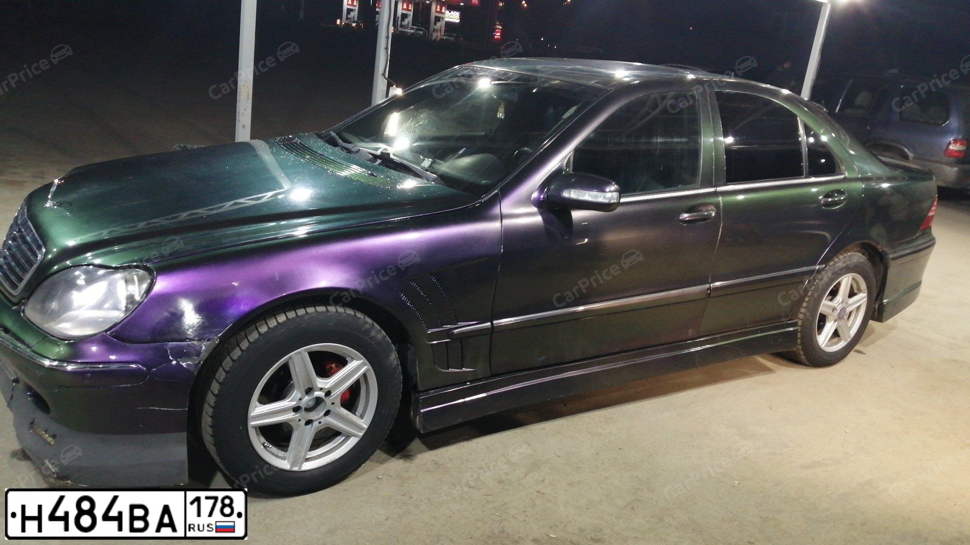 Фото автомобиля MERCEDES S-KLASSE, 1999 — госномер Х762РН152. Цвет: ХАМЕЛЕОН