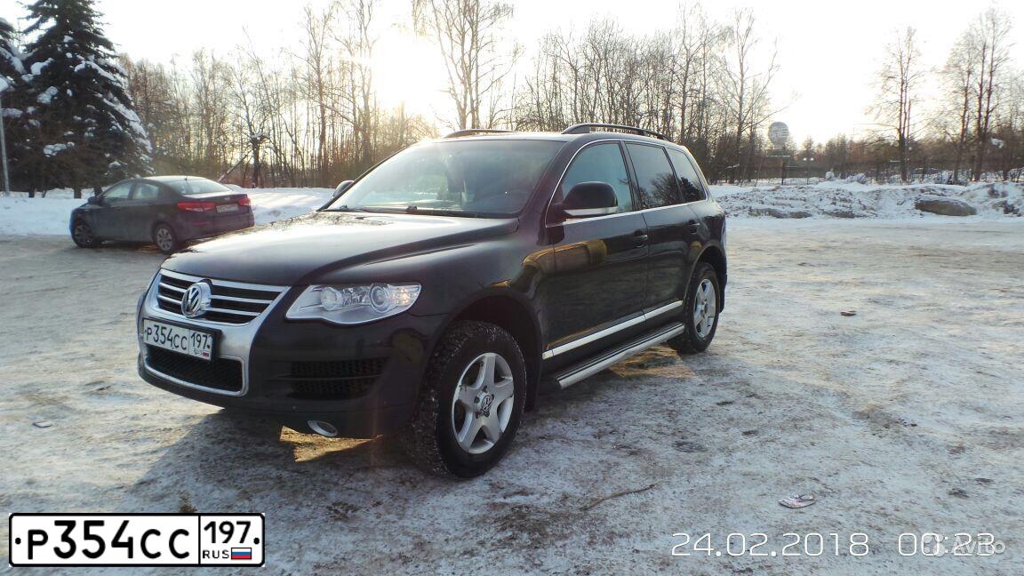 Фото автомобиля VOLKSWAGEN TOUAREG, 2007 — госномер Р354СС197. Цвет: ЧЕРНЫЙ