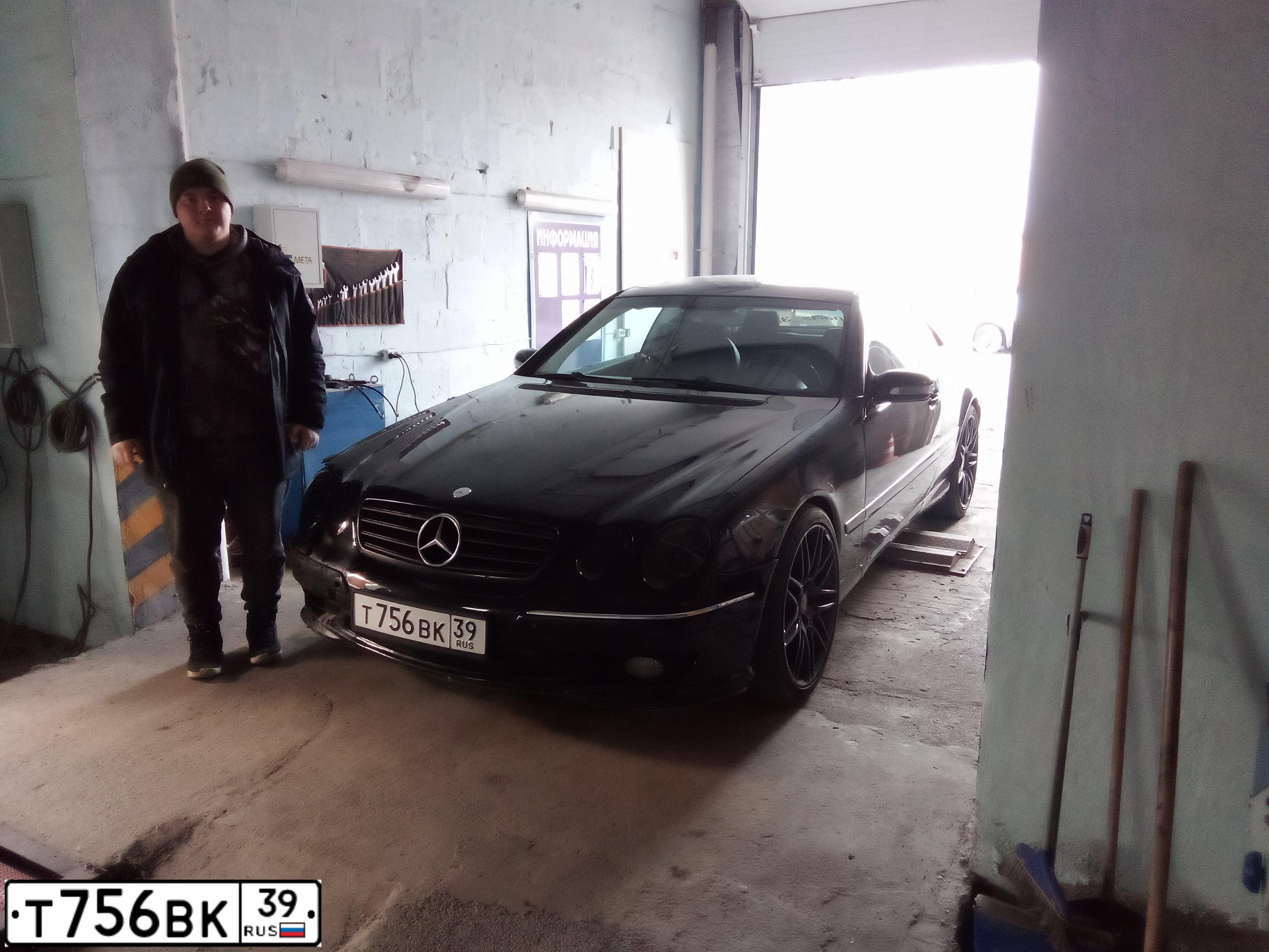 Фото автомобиля MERCEDES CL-KLASSE, 2002 — госномер Т756ВК39. Цвет: ЧЕРНЫЙ