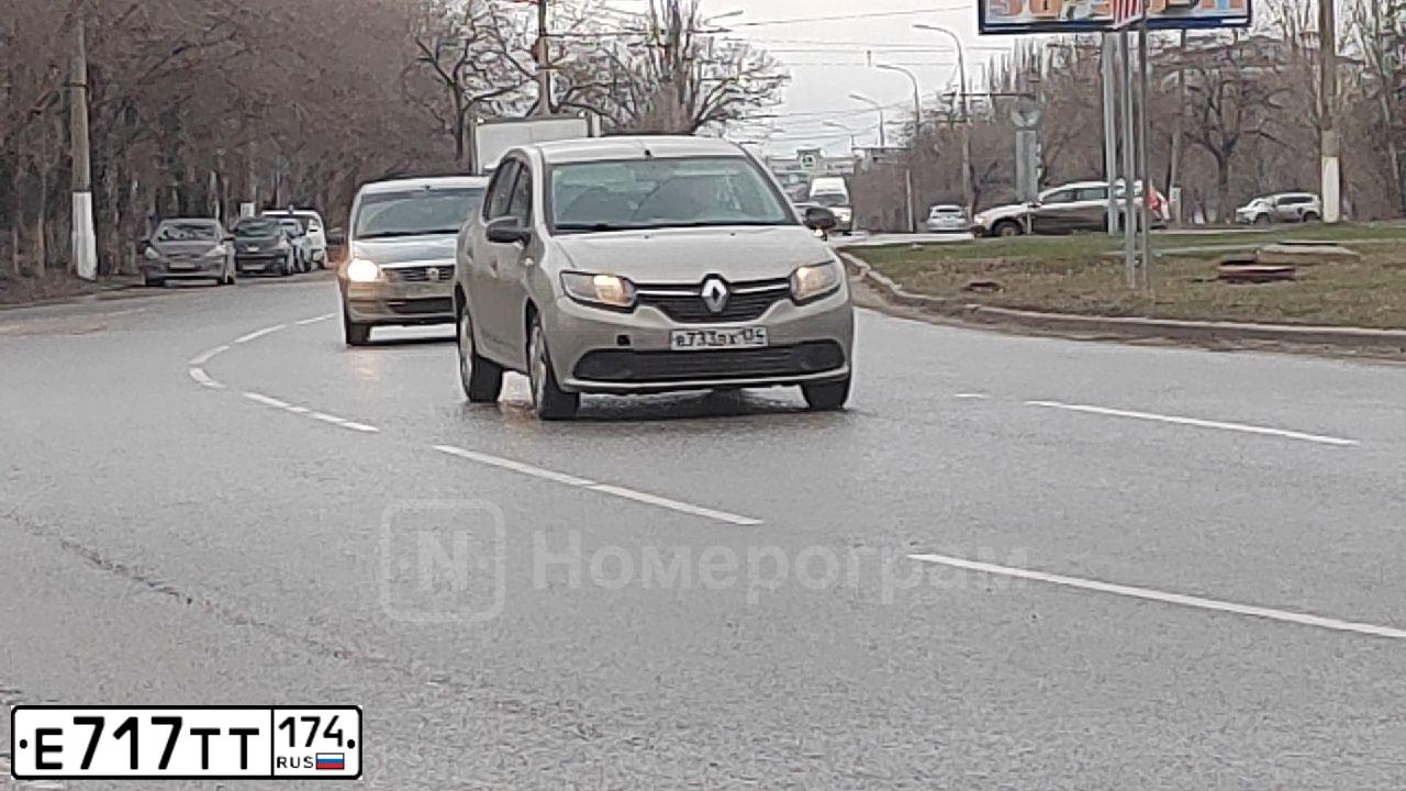 Фото автомобиля VOLKSWAGEN GOLF, 2012 — госномер Е717ТТ174. Цвет: СЕРО-СИНИЙ