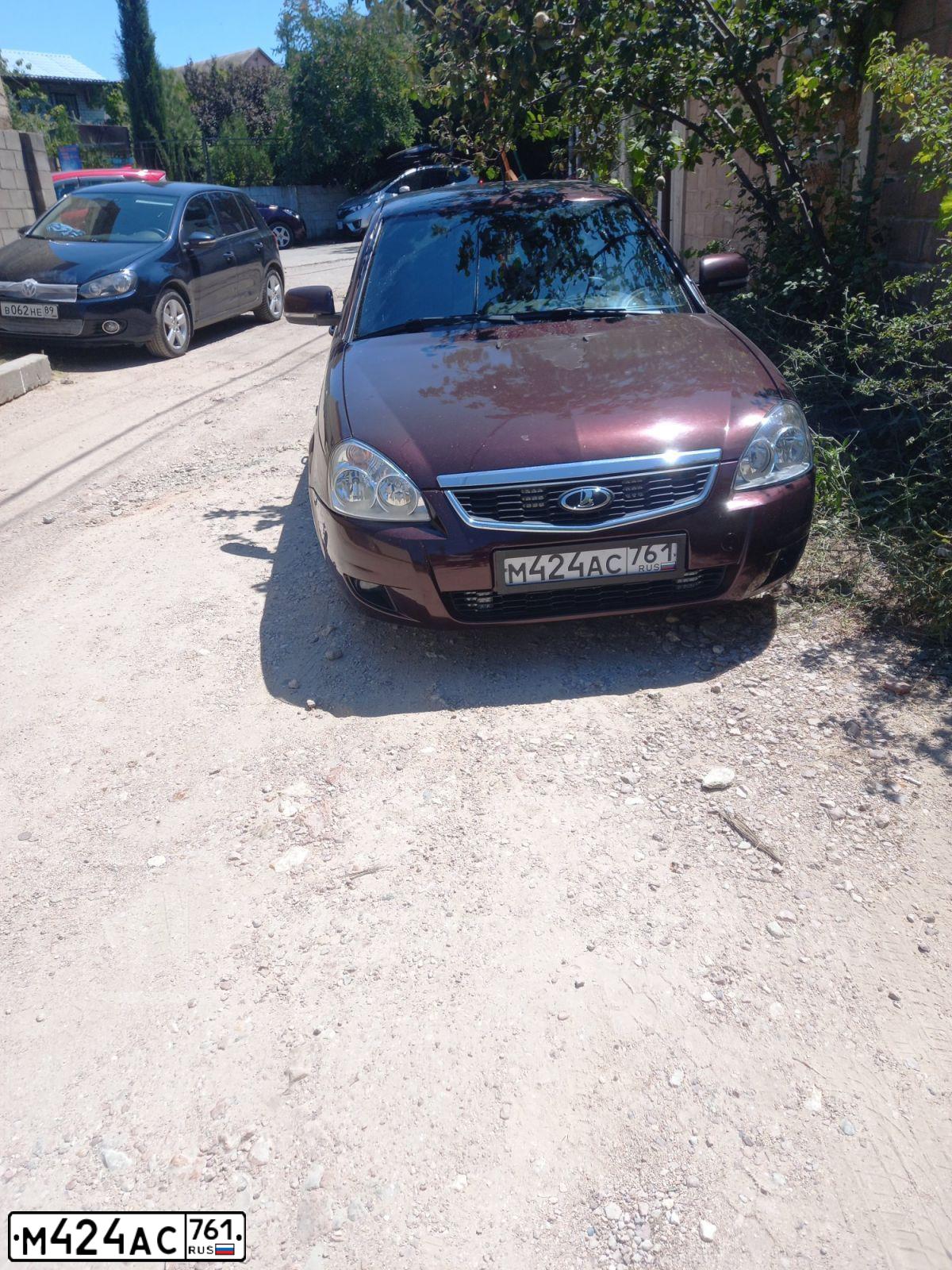 Фото автомобиля LADA 2170 PRIORA, 2014 — госномер М424АС761. Цвет: ТЕМНО-ВИШНЕВЫЙ