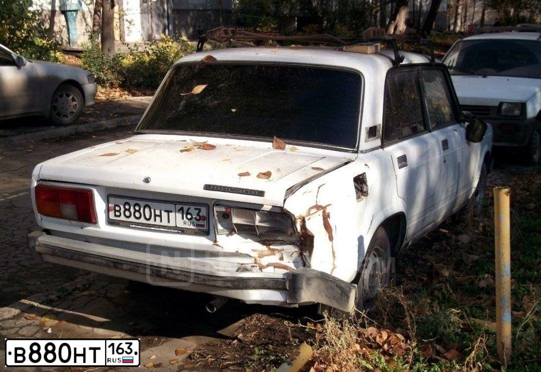 Фото автомобиля LADA 2105, 2003 — госномер В880НТ163. Цвет: ЯРКО-БЕЛЫЙ