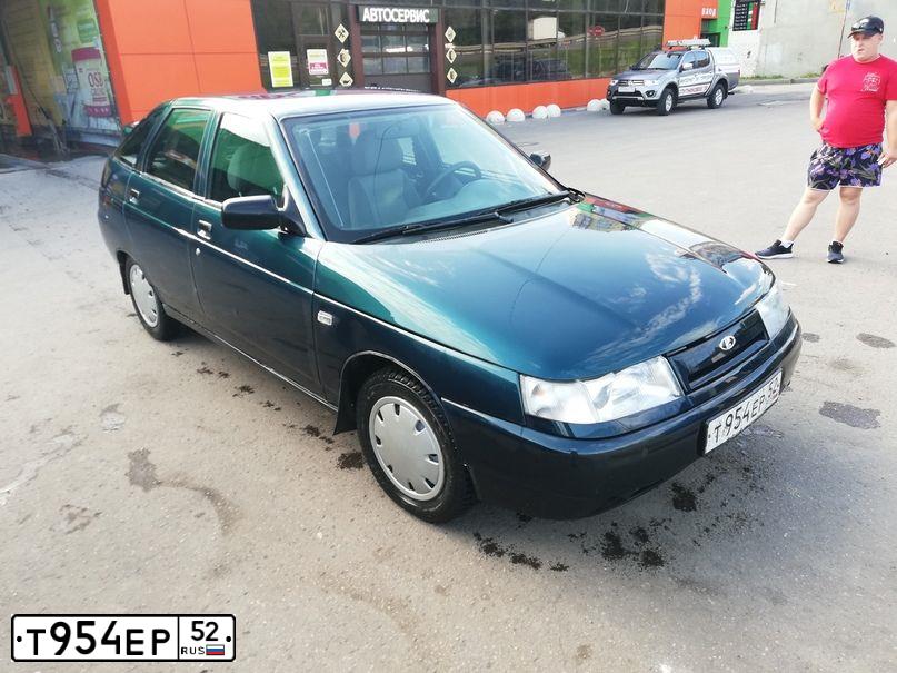 Фото автомобиля LADA 2112 LADA, 2007 — госномер С623АО152. Цвет: Темно-зеленый