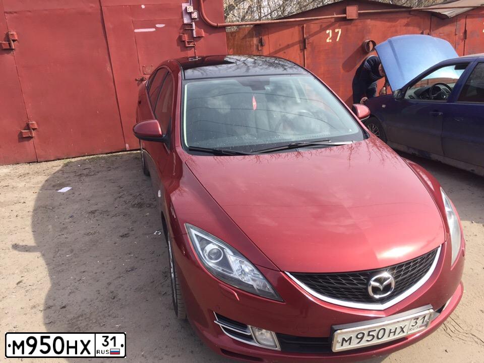 Фото автомобиля MAZDA A 6, 2008 — госномер О959ОР76. Цвет: КРАСНЫЙ ЧЕРНЫЙ