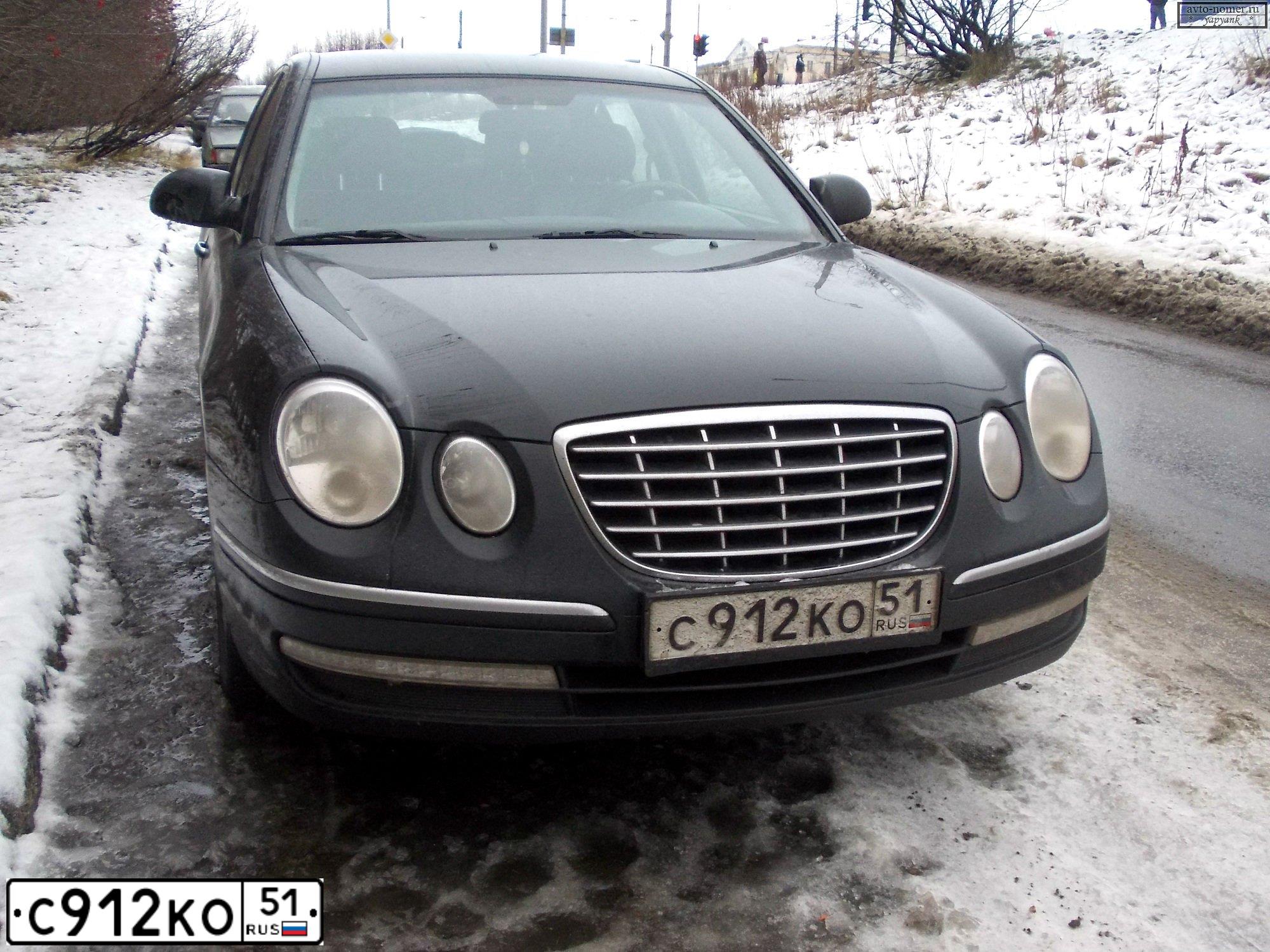 Фото автомобиля KIA LD (OPIRUS/GH), 2008 — госномер А686СА51. Цвет: ЧЕРНЫЙ