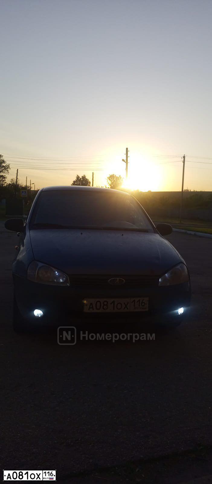 Фото автомобиля LADA KALINA, 2007 — госномер К275ХЕ164. Цвет: Серо-Синий
