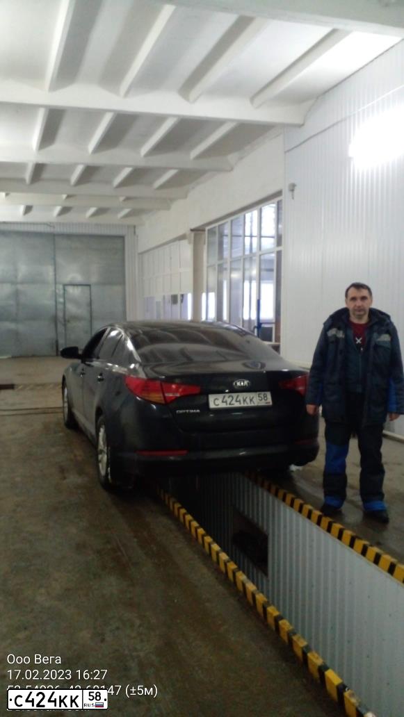 Фото автомобиля KIA MAGENTIS / OPTIMA, 2012 — госномер С424КК58. Цвет: ЧЕРНЫЙ