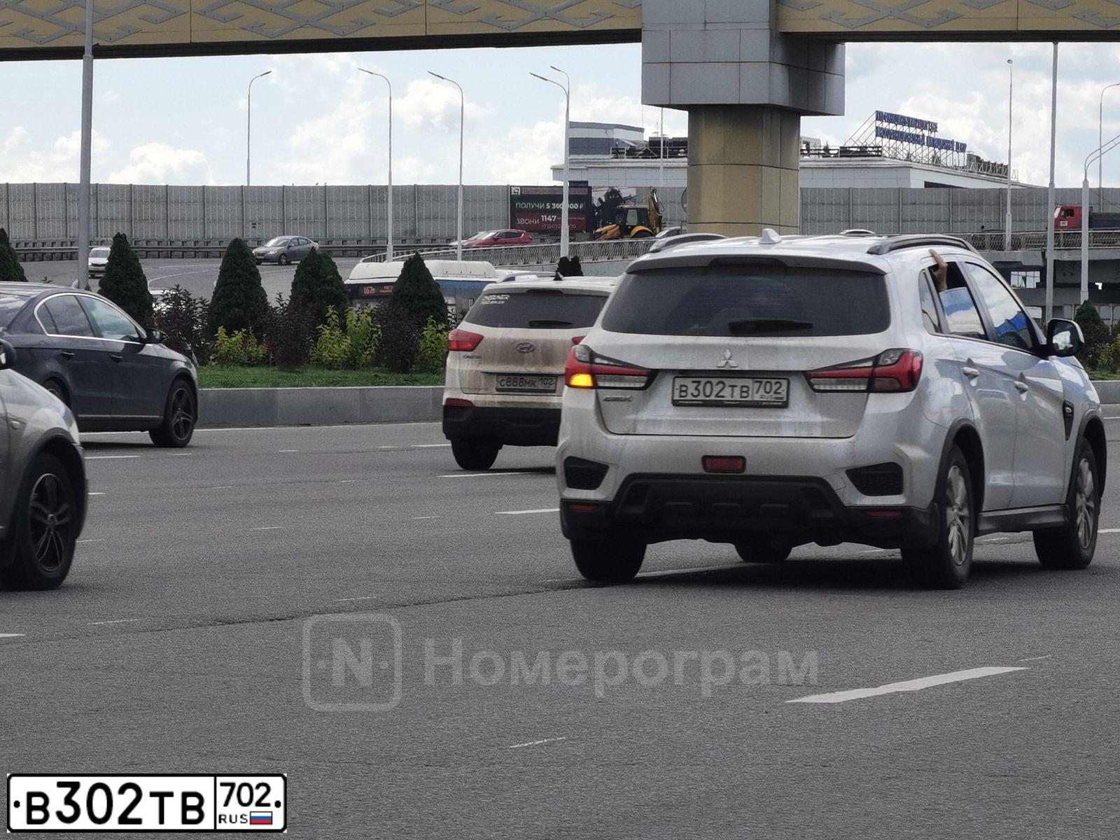 Фото автомобиля MITSUBISHI ASX GА1WХNМНL6Z, 2021 — госномер В302ТВ702. Цвет: Белый