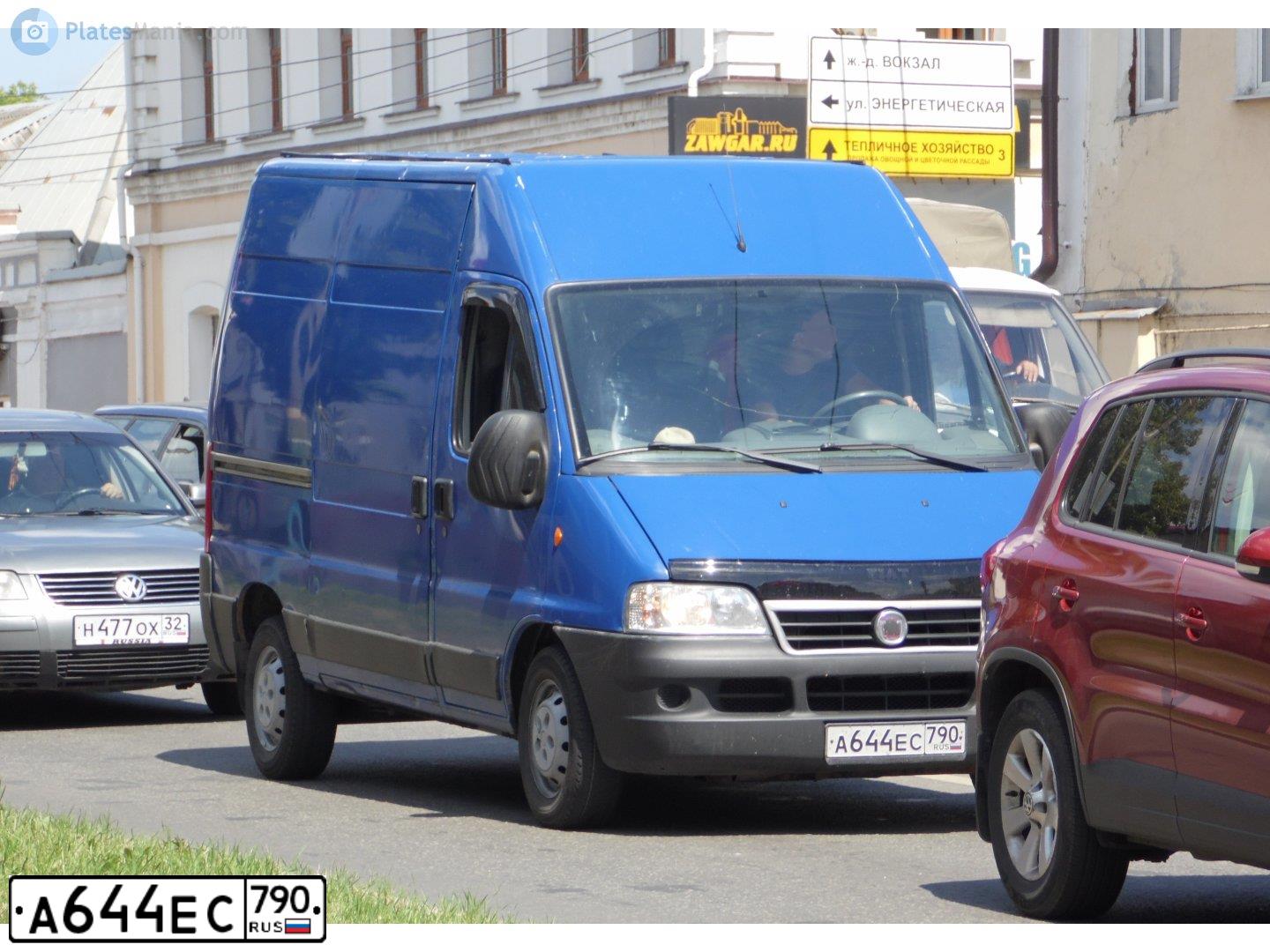 Фото автомобиля FIAT DUCATO, 2008 — госномер А644ЕС790. Цвет: синий
