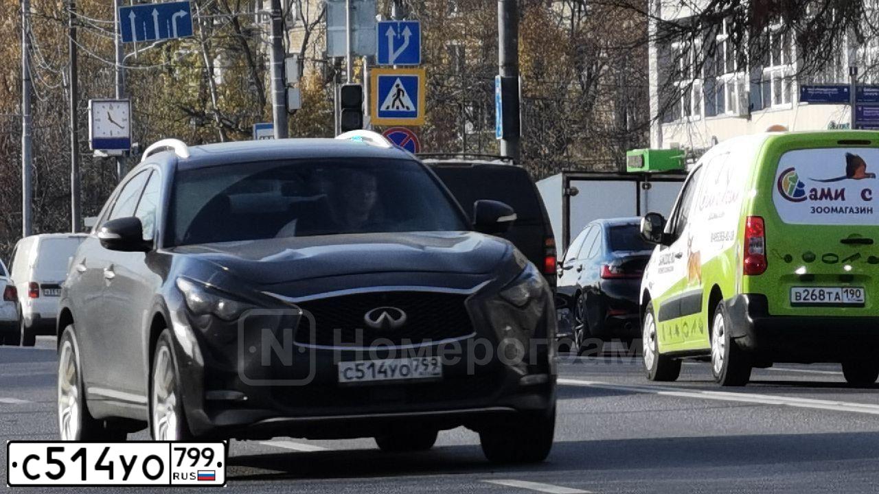 Фото автомобиля INFINITI QX70 /FX/, 2008 — госномер Р451ОТ164. Цвет: Коричневый