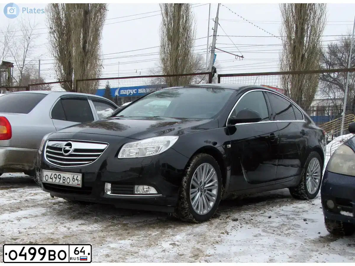 Фото автомобиля OPEL VECTRA, 2007 — госномер О499ВО64. Цвет: ЧЕРНЫЙ