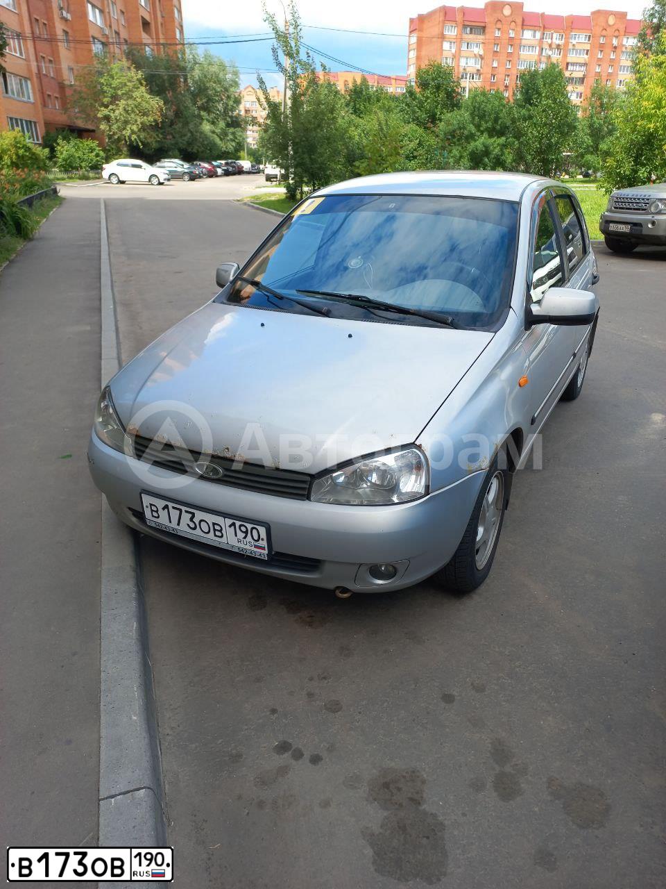 Фото автомобиля LADA 1119 KALINA, 2010 — госномер В173ОВ190. Цвет: Серый