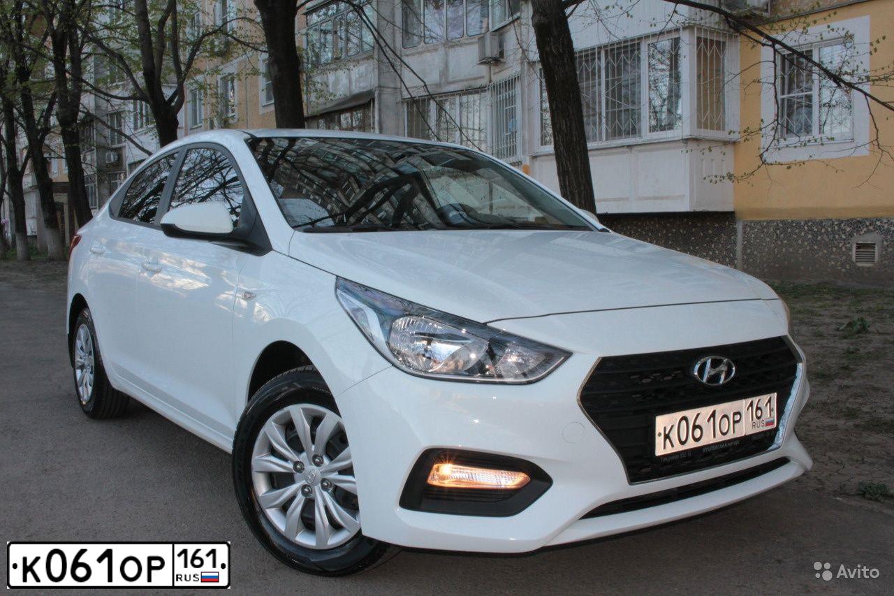 Фото автомобиля HYUNDAI SOLARIS, 2017 — госномер К061ОР161. Цвет: БЕЛЫЙ