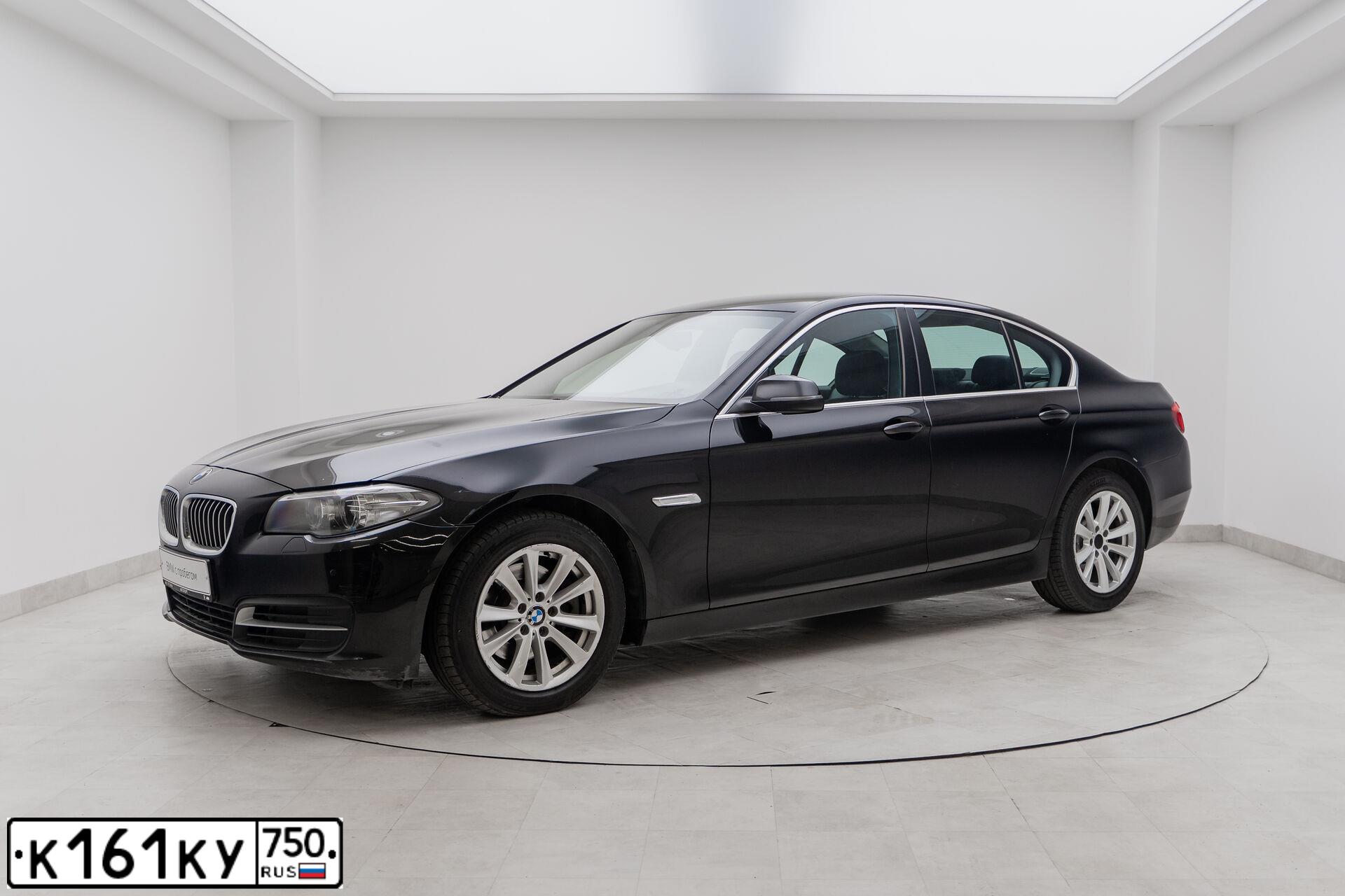 Фото автомобиля BMW SERIE 5, 2015 — госномер К161КУ750. Цвет: ЧЕРНЫЙ