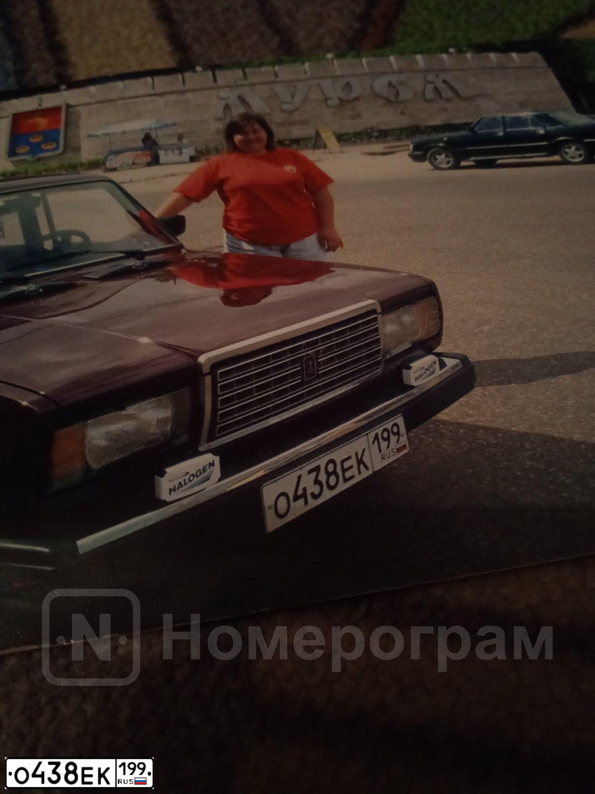 Фото автомобиля LADA 2107, 2008 — госномер О438ЕК199. Цвет: ТЕМНО-ВИШНЕВЫЙ