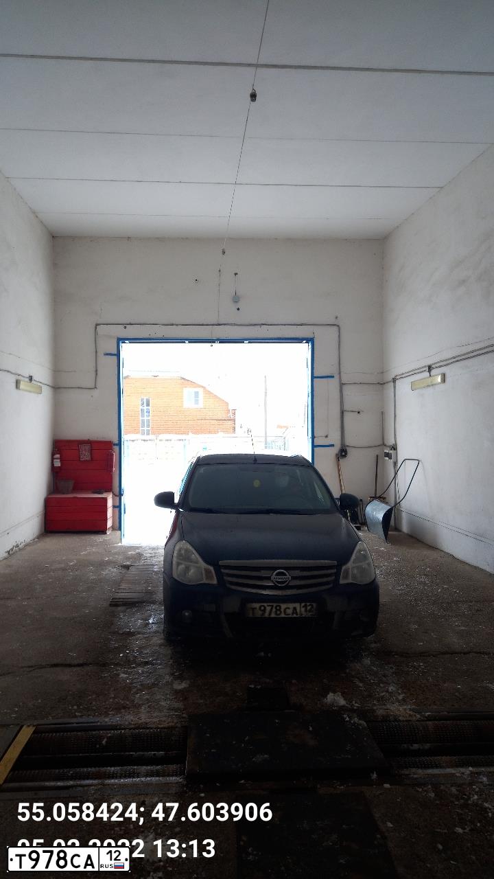 Фото автомобиля NISSAN ALMERA /AVTOVAZ/, 2015 — госномер Т978СА12. Цвет: Серо-Синий