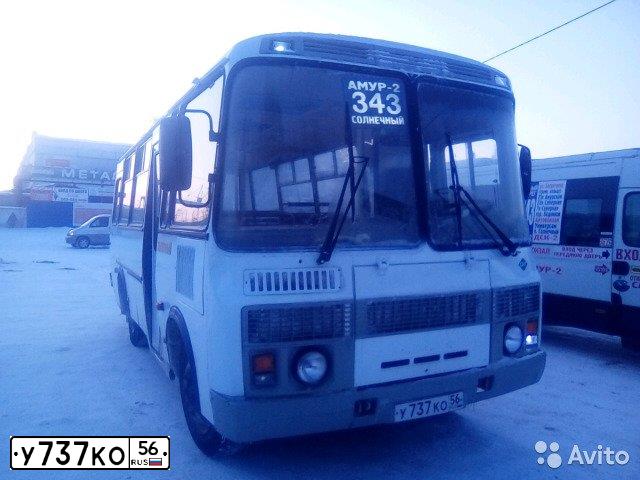 Фото автомобиля PAZ 3205, 2009 — госномер У737КО56. Цвет: Белый