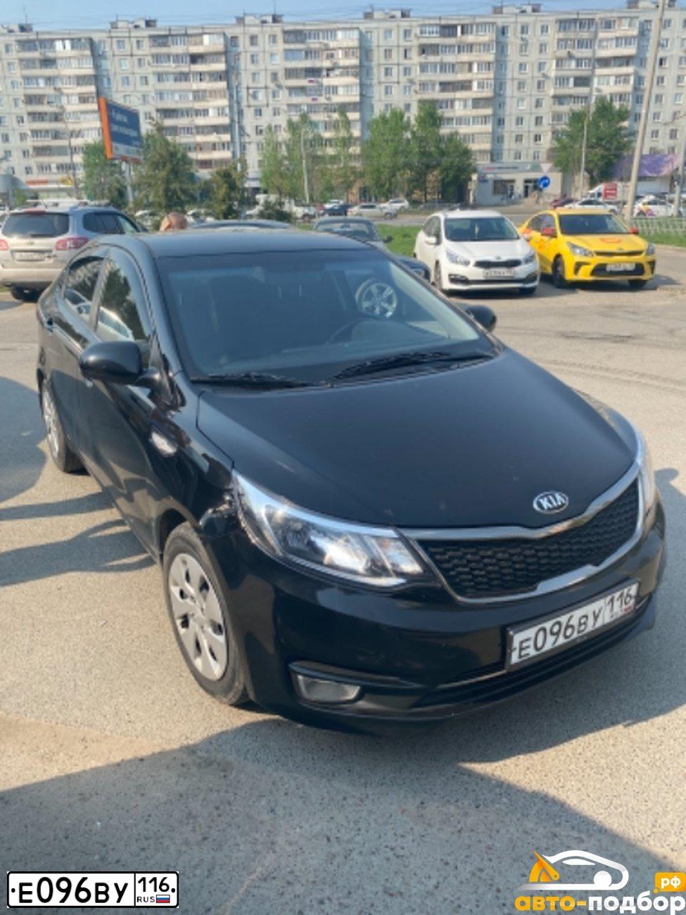 Фото автомобиля KIA RIO, 2017 — госномер А505МК716. Цвет: ЧЕРНЫЙ