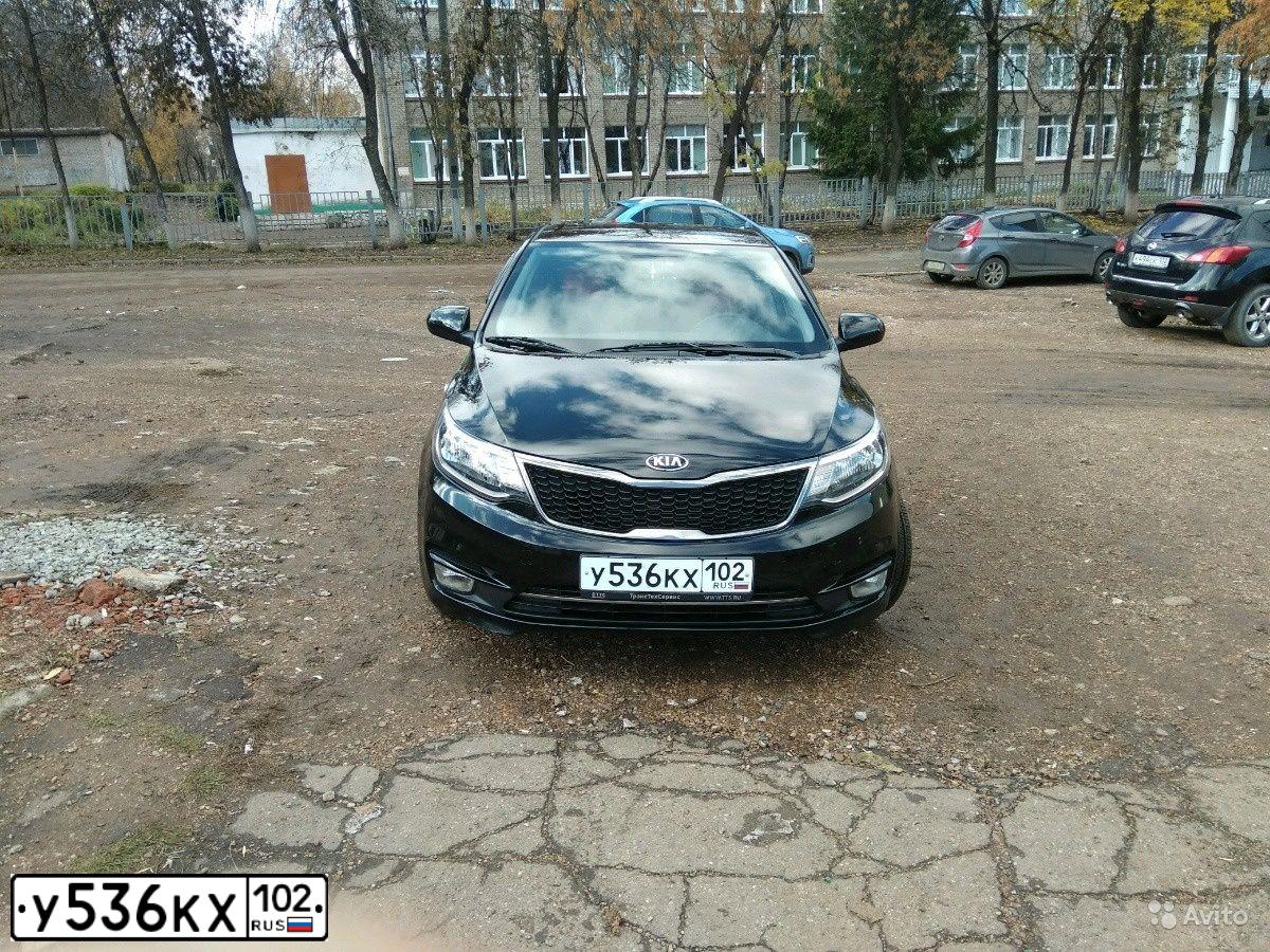 Фото автомобиля KIA RIO, 2017 — госномер К538АА774. Цвет: ЧЕРНЫЙ