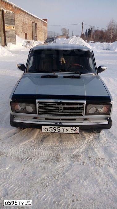 Фото автомобиля LADA 2107, 2010 — госномер О595ТУ42. Цвет: светло-серебристый металлик