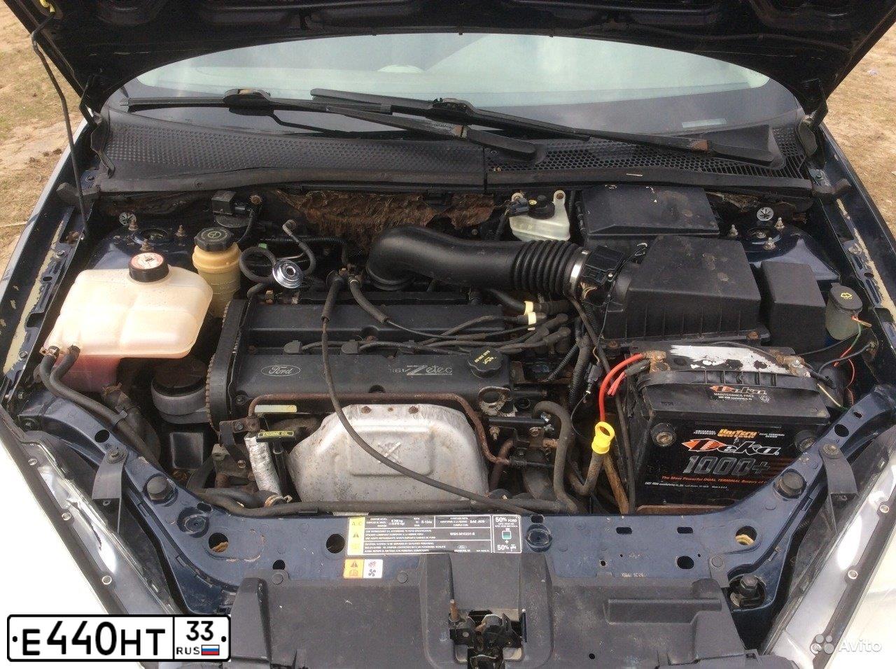 Фото автомобиля FORD FOCUS, 2001 — госномер Е440НТ33. Цвет: синий