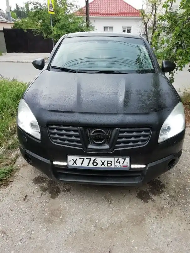 Фото автомобиля NISSAN QASHQAI, 2007 — госномер Х776ХВ47. Цвет: ЧЕРНЫЙ