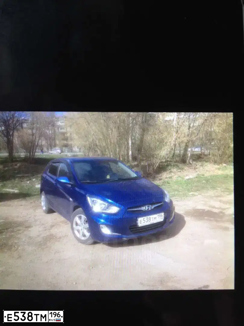 Фото автомобиля HYUNDAI SOLARIS, 2012 — госномер К608ОН152. Цвет: ТЕМНО-СИНИЙ