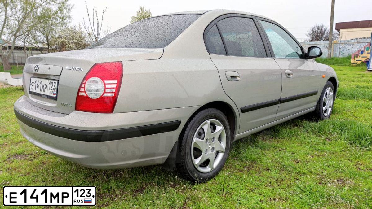 Фото автомобиля TAGAZ ELANTRA XD, 2008 — госномер В123КС01. Цвет: СВЕТЛО-БЕЖЕВЫЙ