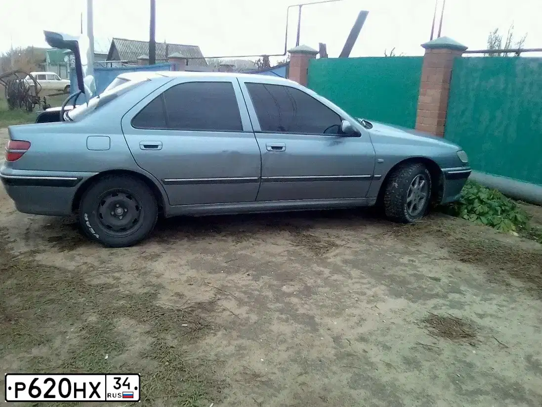 Фото автомобиля PEUGEOT 406, 1999 — госномер Р620НХ34. Цвет: СЕРО-ГОЛУБОЙ
