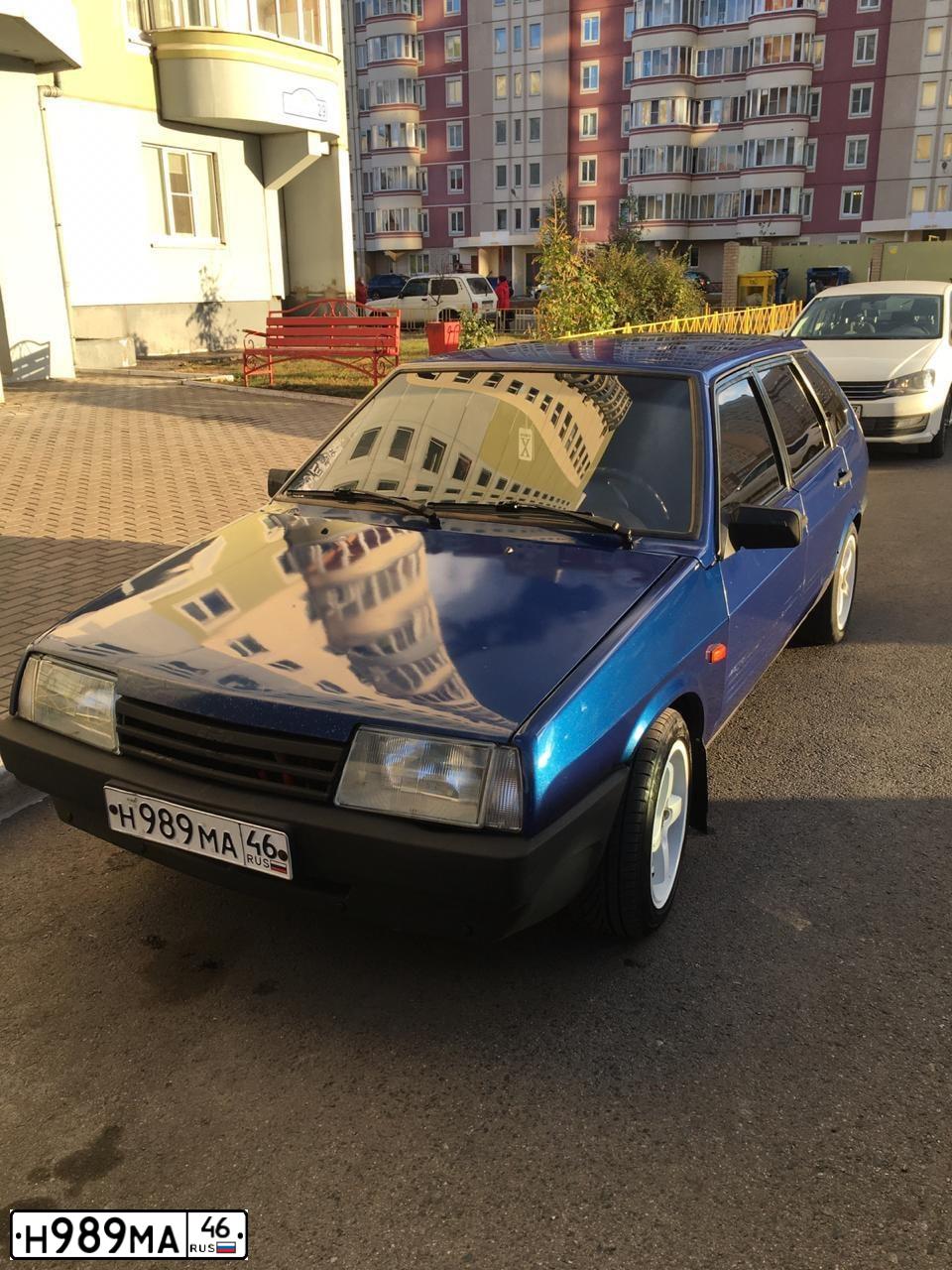 Фото автомобиля LADA 2109 SAMARA, 2002 — госномер Н989МА46. Цвет: СЕРЕБРИСТЫЙ ЯРКО-СИН