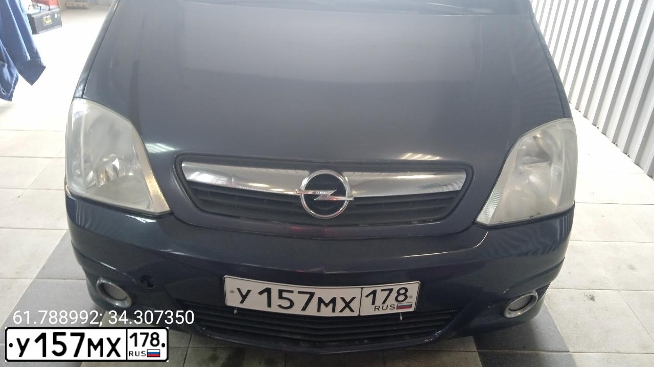 Фото автомобиля OPEL MERIVA, 2007 — госномер М154ХТ10. Цвет: ТЕМНО-СЕРЫЙ