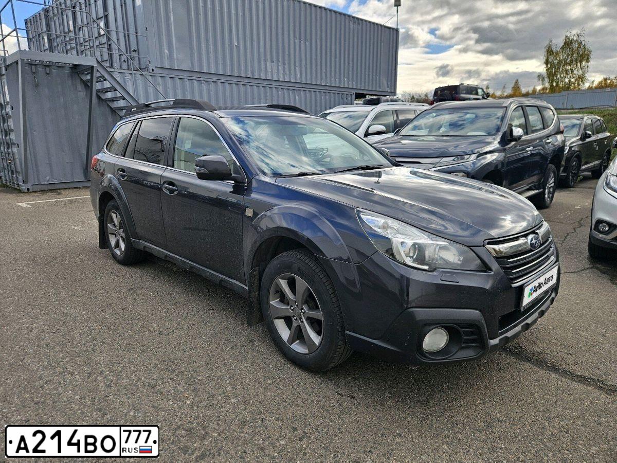 Фото автомобиля SUBARU OUTBACK, 2014 — госномер А214ВО777. Цвет: СЕРЫЙ ТЕМНЫЙ