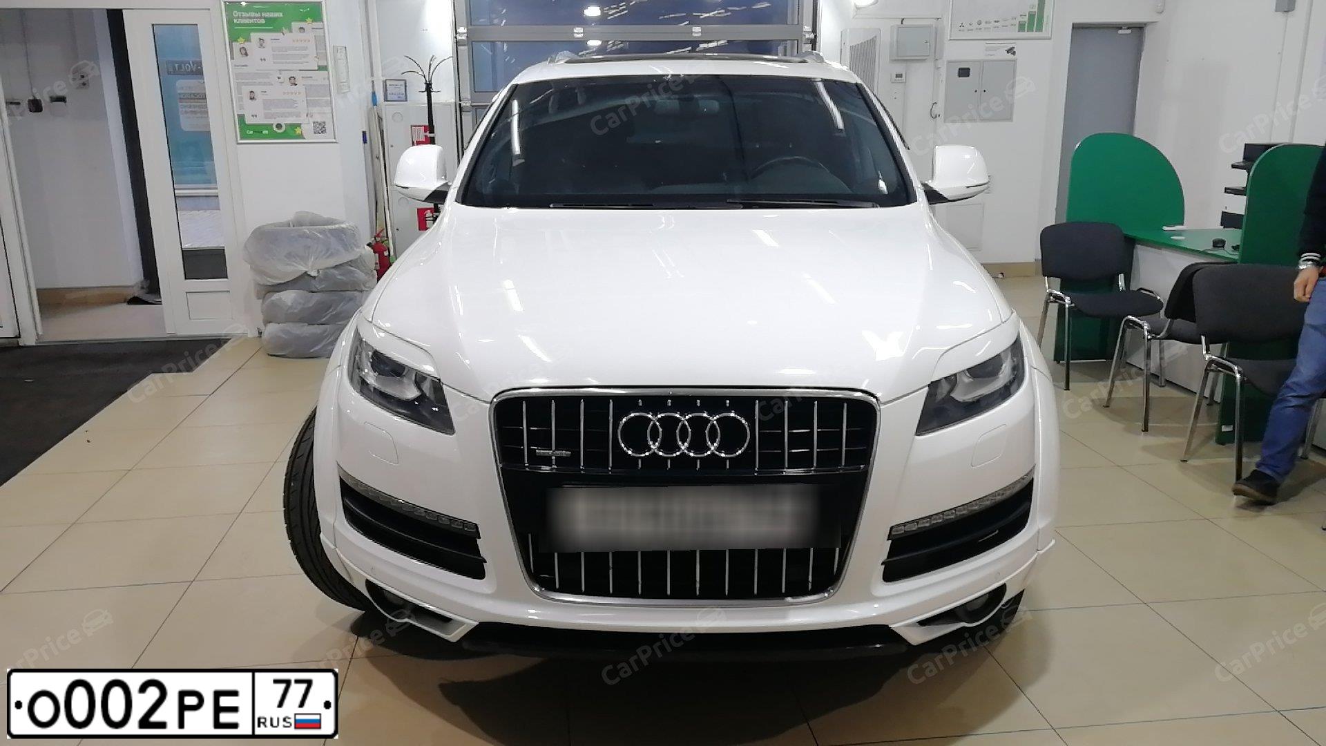 Фото автомобиля AUDI Q7, 2011 — госномер К958ЕХ790. Цвет: БЕЛЫЙ