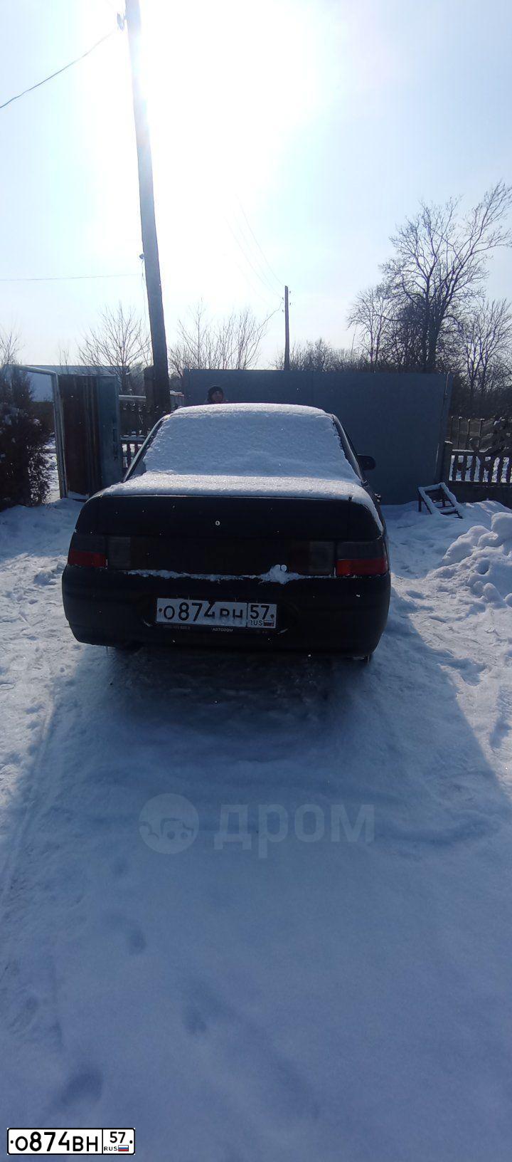 Фото автомобиля LADA 2110, 2001 — госномер О874ВН57. Цвет: ЧЕРНЫЙ