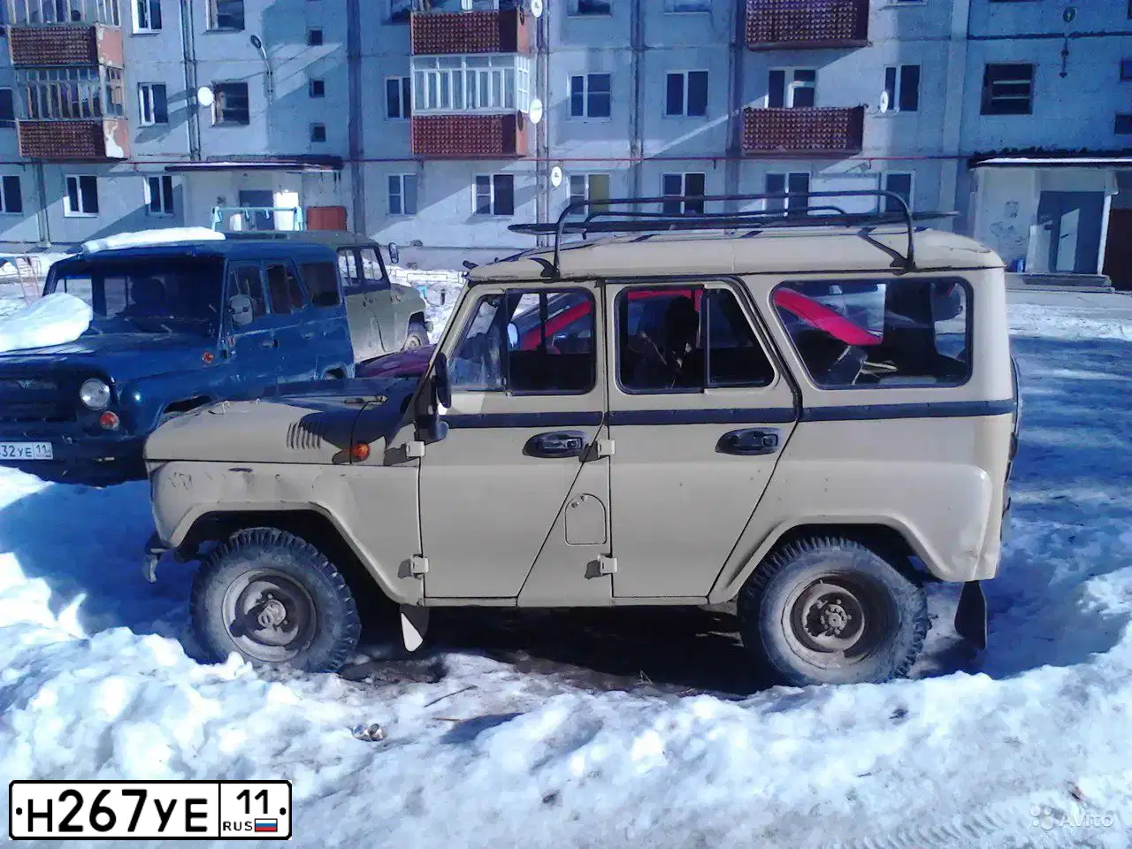 Фото автомобиля UAZ 3151 / HUNTER, 2002 — госномер Н267УЕ11. Цвет: ПЕСОЧНЫЙ