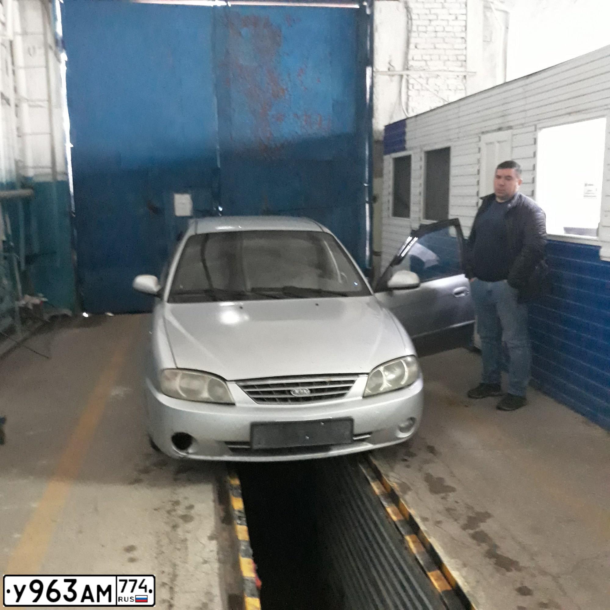 Фото автомобиля KIA SPECTRA, 2007 — госномер А997СТ102. Цвет: алмазное серебро (белый)
