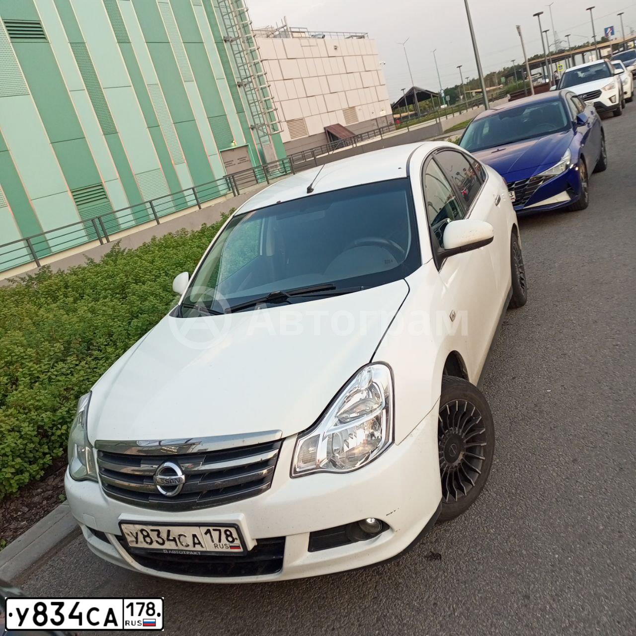 Фото автомобиля NISSAN ALMERA /AVTOVAZ/, 2016 — госномер А199АО977. Цвет: Белый