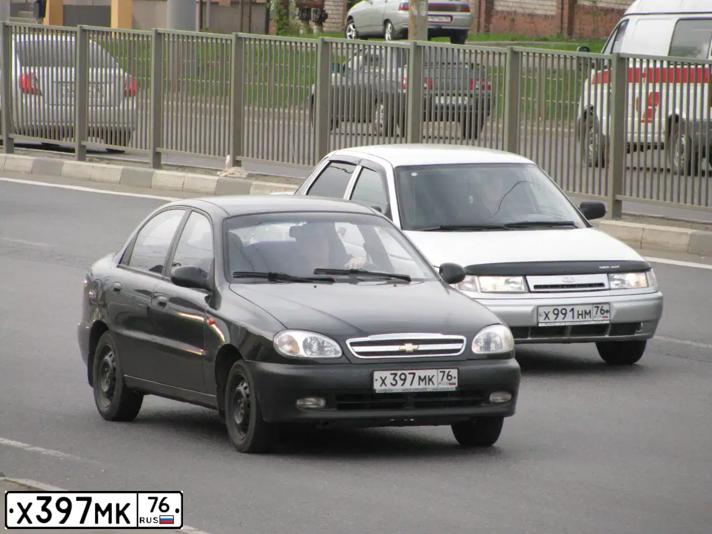 Фото автомобиля ZAZ LANOS, 2007 — госномер С416СР76. Цвет: ЧЕРНЫЙ