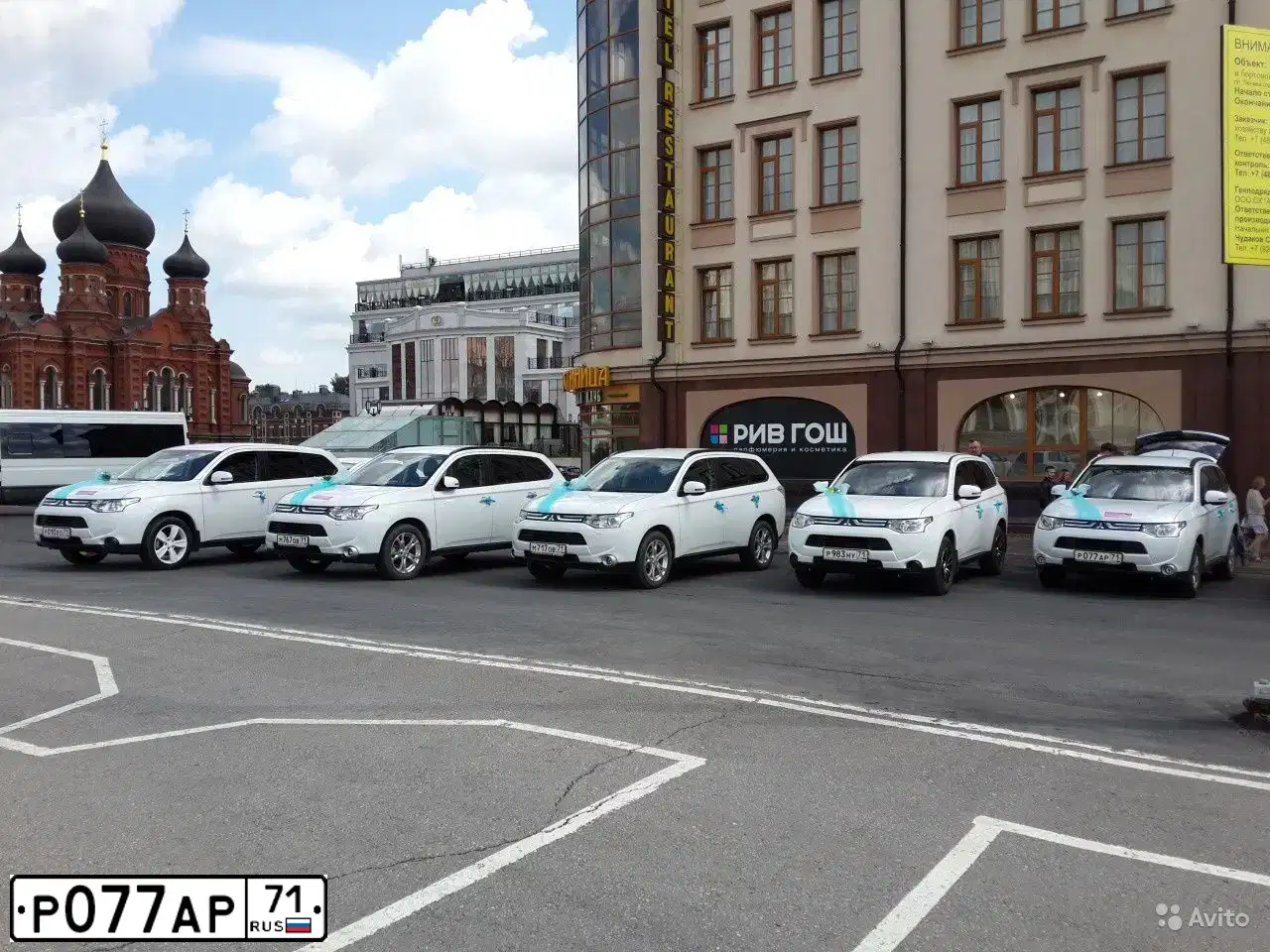 Фото автомобиля MITSUBISHI OUTLANDER, 2013 — госномер Р077АР71. Цвет: Белый