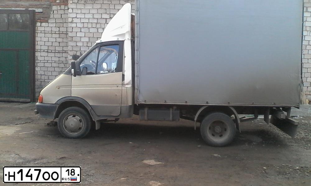 Фото автомобиля GAZ Z 3302 GAZEL, 1995 — госномер Н147ОО18. Цвет: СВЕТЛО-КОРИЧНЕВЫЙ