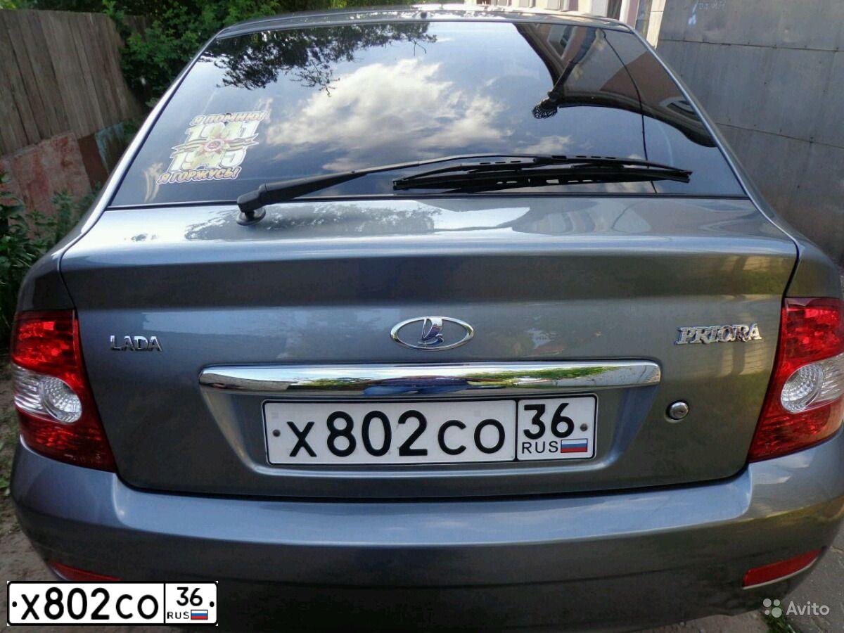 Фото автомобиля LADA 2172 PRIORA, 2009 — госномер Х641КК136. Цвет: средний серо-зеленый металлик