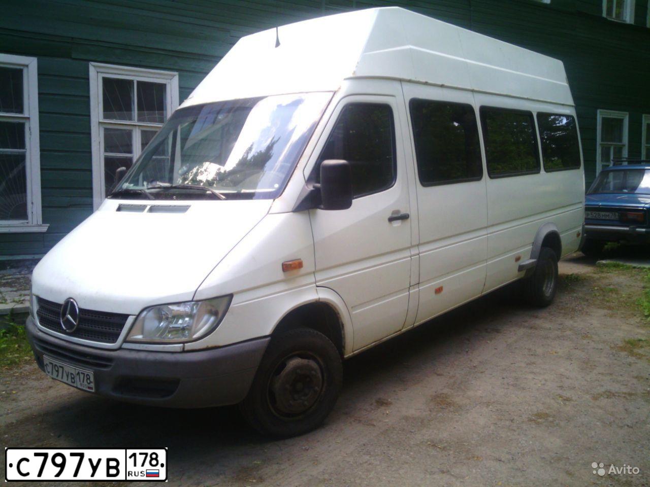 Фото автомобиля MERCEDES SPRINTER, 2001 — госномер С797УВ178. Цвет: БЕЛЫЙ