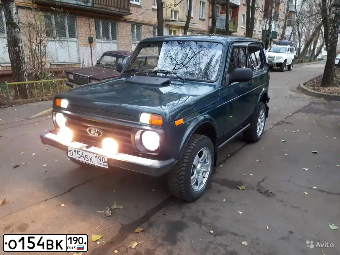 Фото автомобиля LADA 2121 NIVA, 2009 — госномер Р788МВ48. Цвет: Темно-зеленый