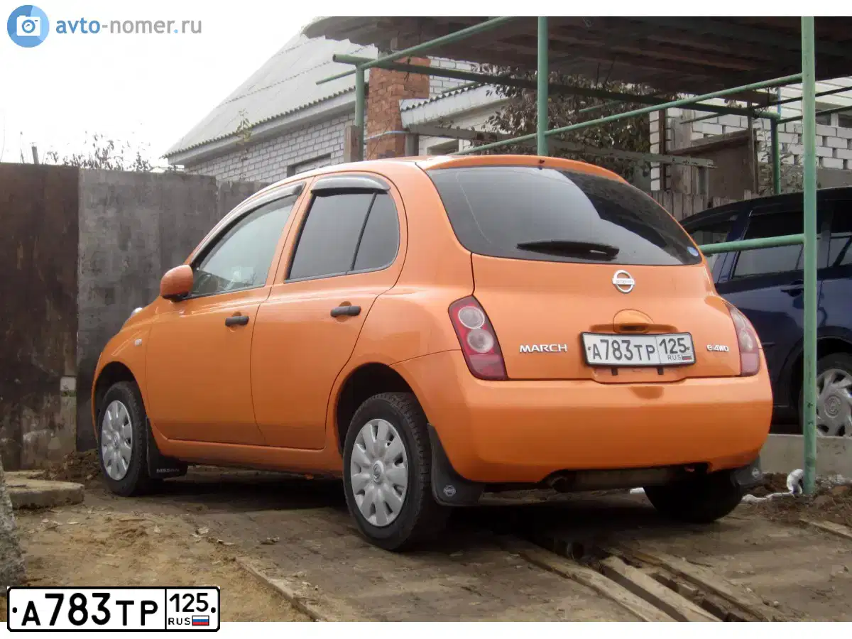 Фото автомобиля НИССАН МАРЧ, 2005 — госномер Е023НК134